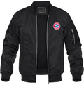 Men's FC Bayern Munich Lightweight Bomber Jacket Windbreaker Softshell Varsity Jacket