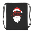 Merry Christmas Santa Claus Drawstring Bag