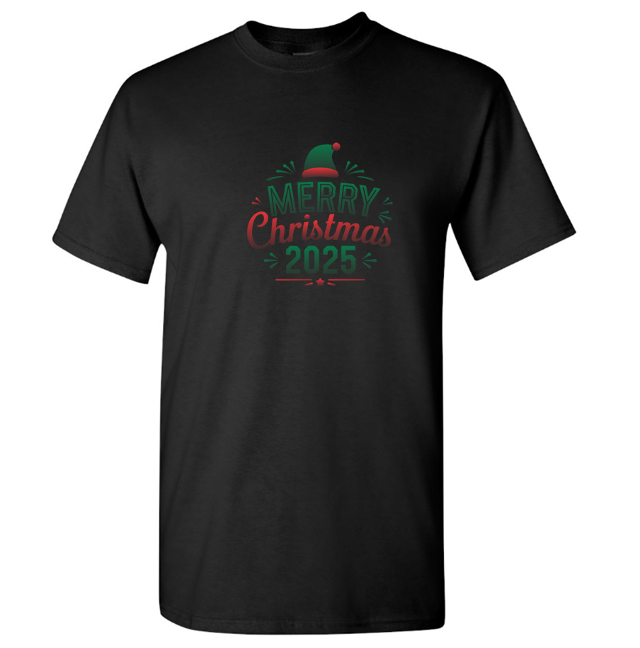 Youth's Merry Christmas 2025 Cotton T-Shirt