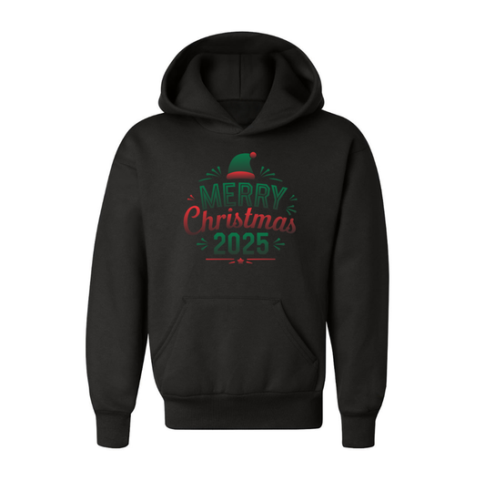 Youth's Merry Christmas 2025\ Pullover Hoodie