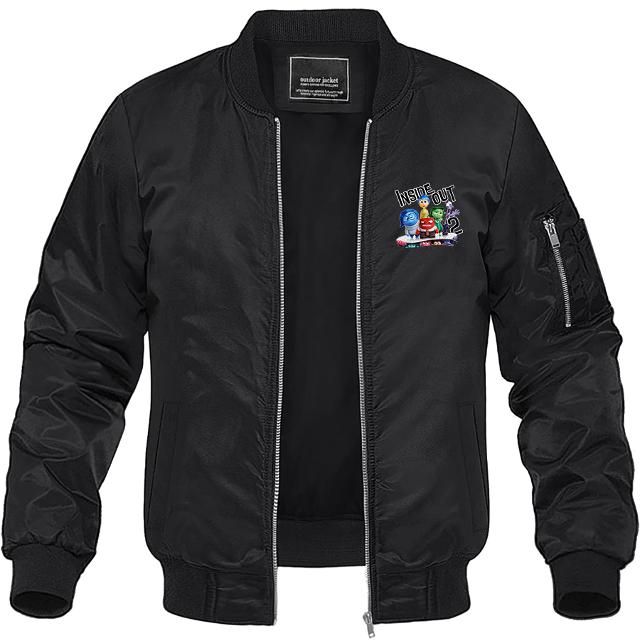 Men's Inside Out 2 Lightweight Bomber Jacket Windbreaker Softshell Varsity Jacket