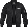 MAGNIVIT Men's Tupac Lightweight Bomber Jacket Windbreaker Casual Fall Spring Outdoor Coat