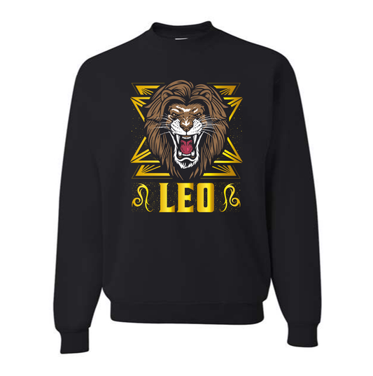 Men's Leo Zodiac Sign Crewneck Sweatshirt