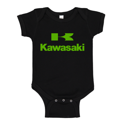 Kawasaki Bike Motorcycle Baby Romper Onesie