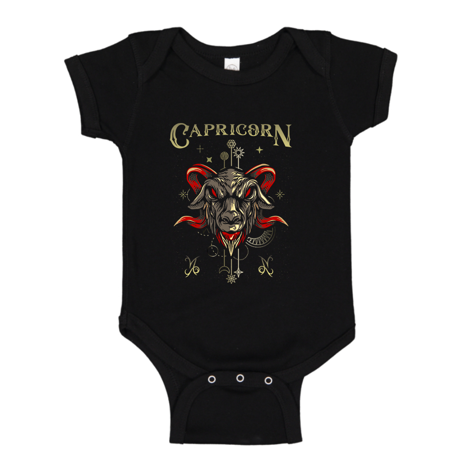 Capricorn Zodiac Baby Romper Onesie