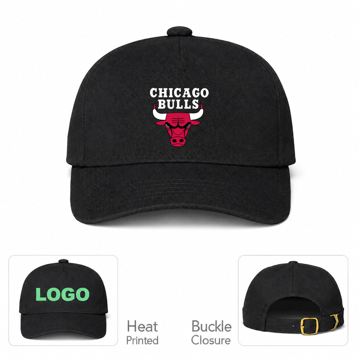 Chicago Bulls Dad Baseball Cap Hat