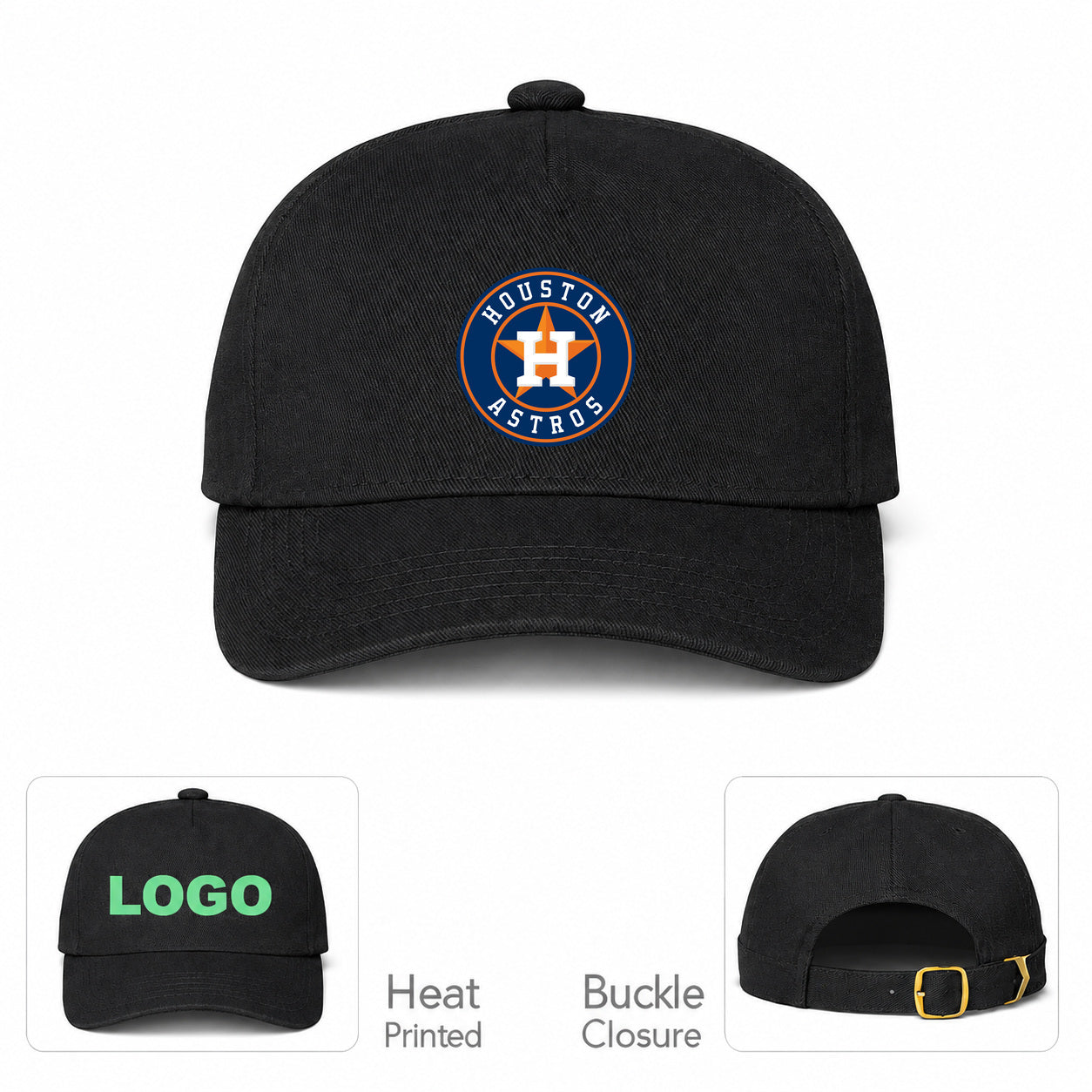 Houston Astros Dad Baseball Cap Hat