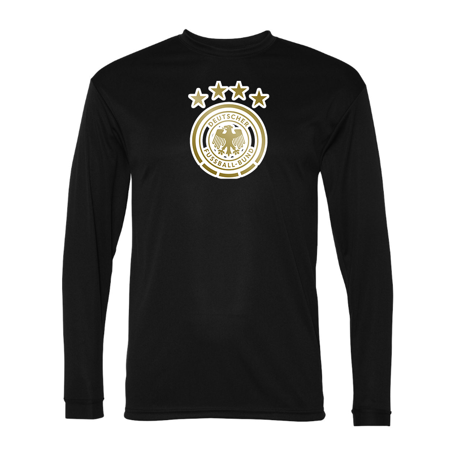 Men's Germany soccer Polyester Long Sleeve T-Shirt