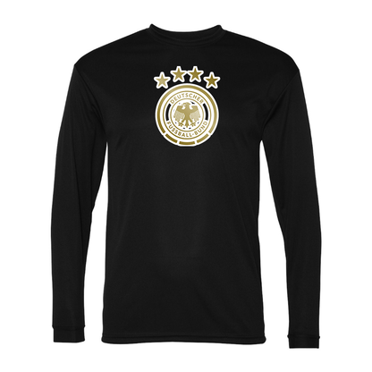 Men's Germany soccer Polyester Long Sleeve T-Shirt