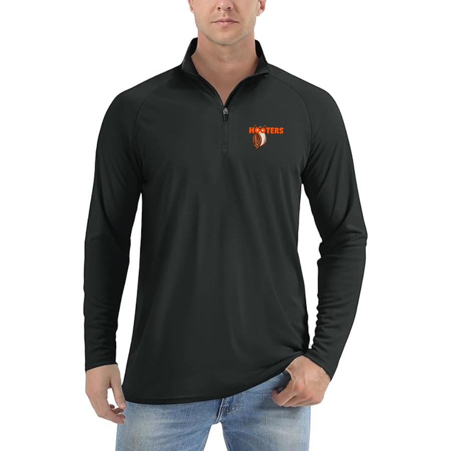 Men's  Lightweight Quarter-Zip Athletic Shirt Long Sleeve Performance Wear