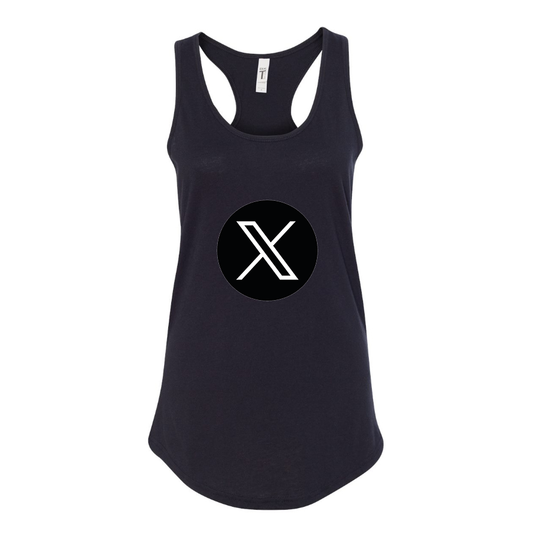 Women's Twitter X Racerback Tank Top