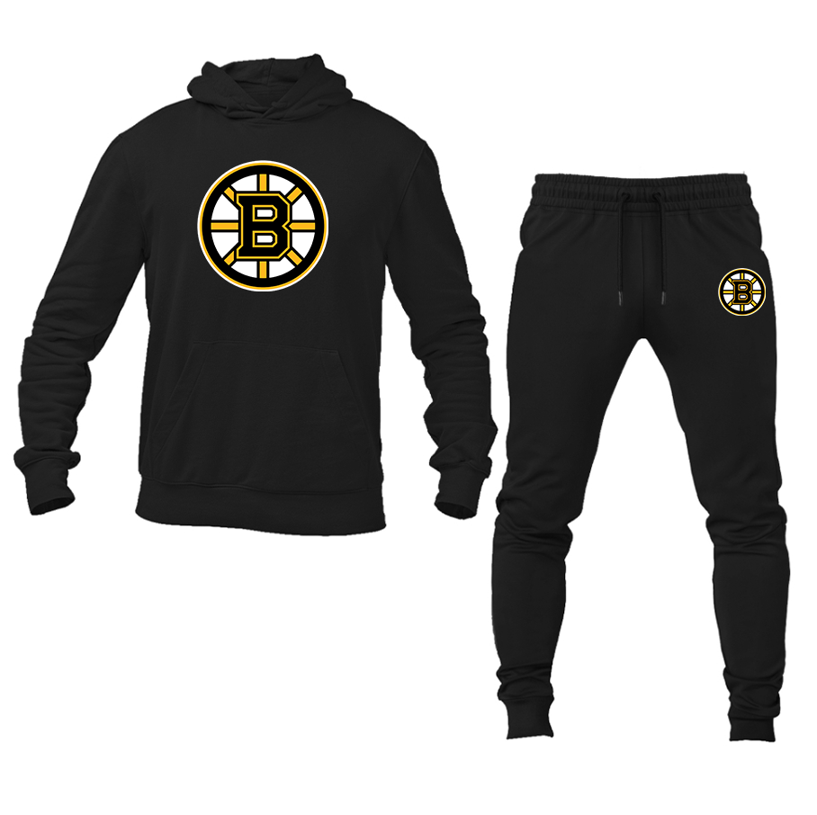 Men's NHL Boston Bruins Hoodie and Joggers Set