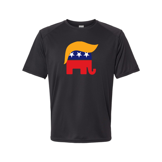 Youth's Donald Trump Hair Elephant Performance T-Shirt