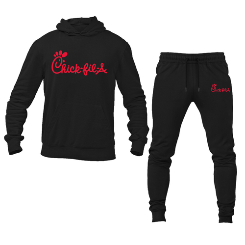 Men's Chick fil A Hoodie and Joggers Set Pullover Hoodie