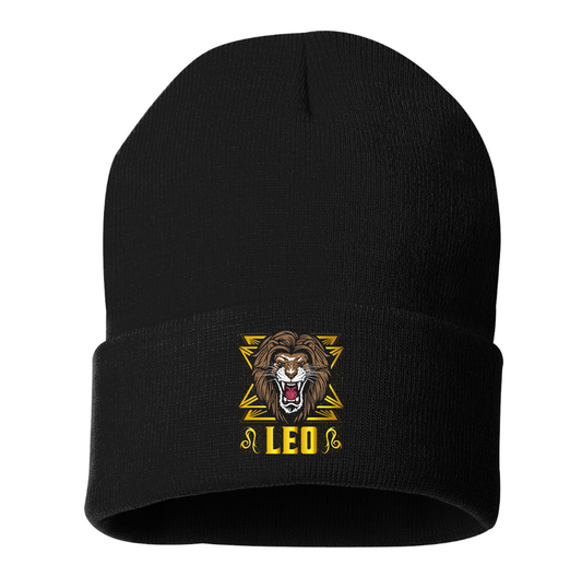 Leo Zodiac Sign Beanie Hat