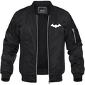 MAGNIVIT Men's Batman Lightweight Bomber Jacket Windbreaker Casual Fall Spring Outdoor Coat