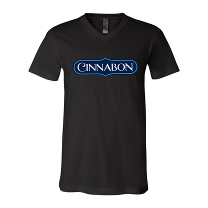 Men's Cinnabon  BELLA  CANVAS  Jersey V-Neck Tee