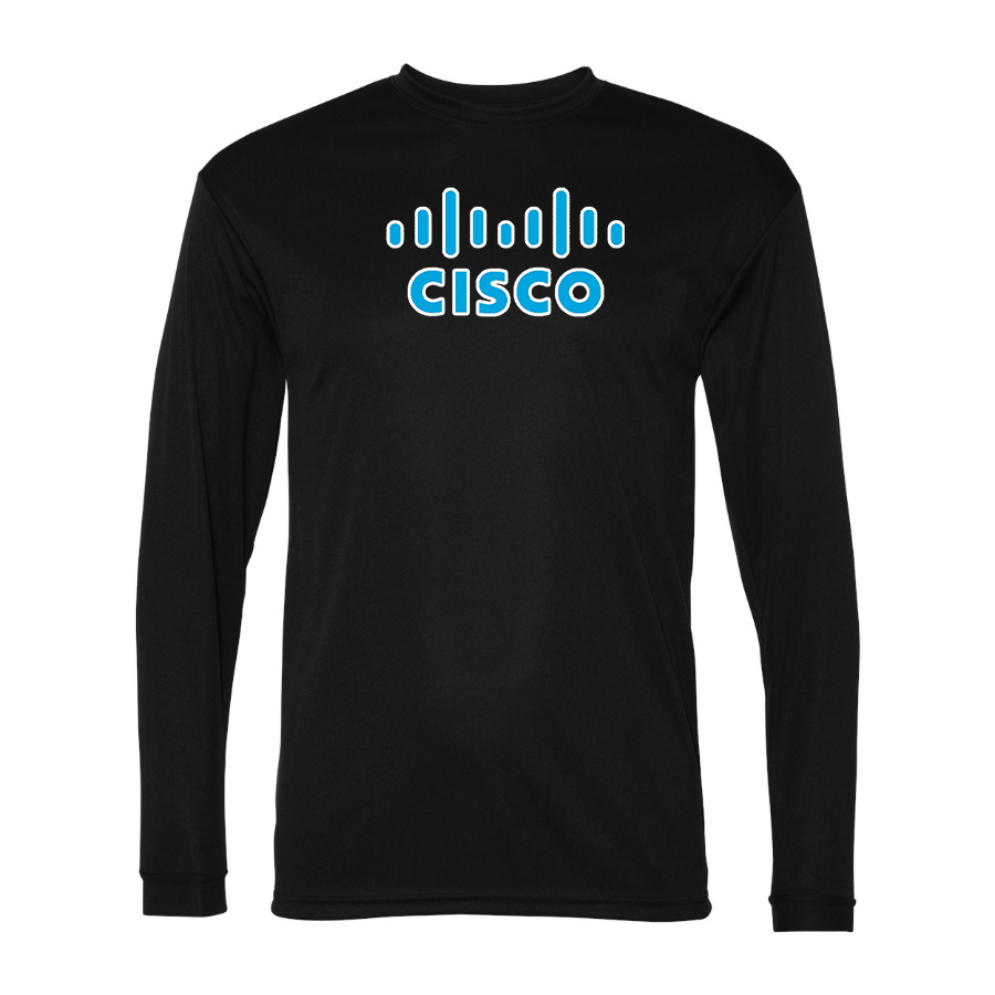 Men's Cisco Polyester Long Sleeve T-Shirt
