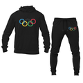 Men's Olympics Rings Hoodie and Joggers Set