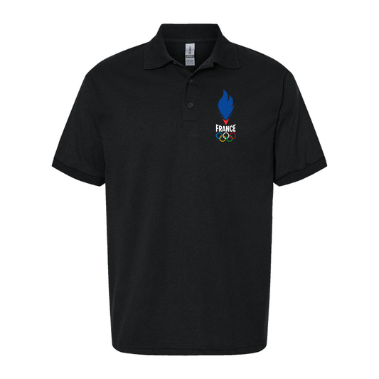 Men's France Olympia 2024 Dry Blend Polo