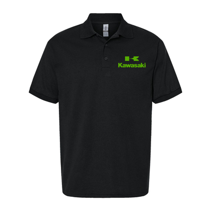 Men's Kawasaki Bike Motorcycle Dry Blend Polo