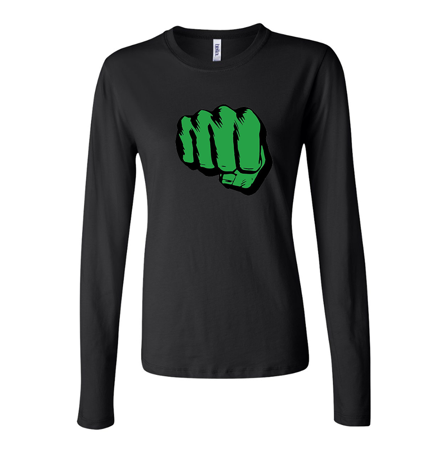 Women's Hulk Punch Long Sleeve T Shirt – Tee
