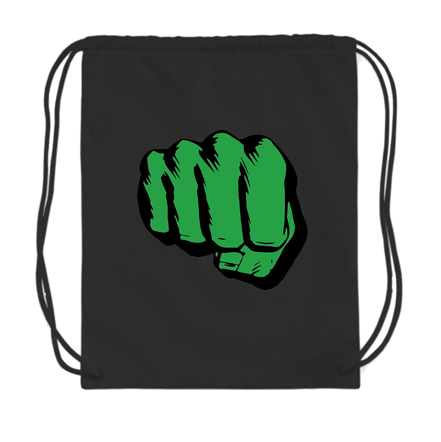 Hulk Punch Drawstring Bag