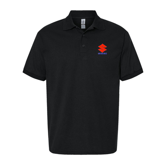 Men's Suzuki Bike Motorcycle Dry Blend Polo