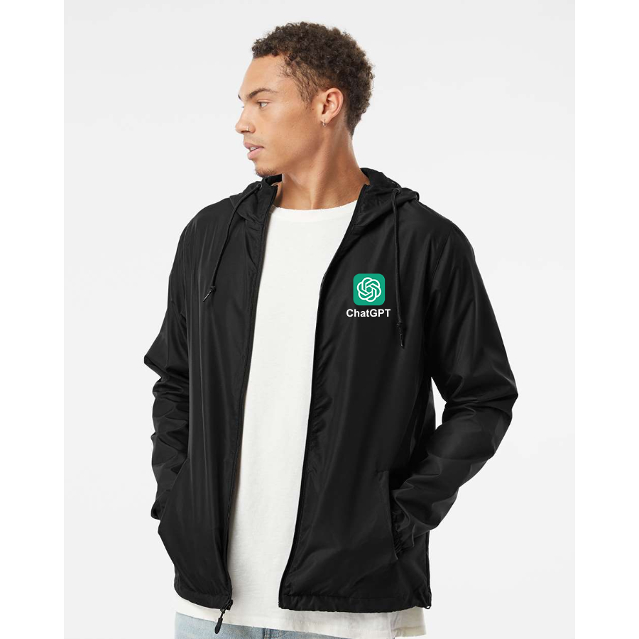 Men's ChatGPT Independent Trading Co Lightweight Windbreaker Full-Zip Jacket