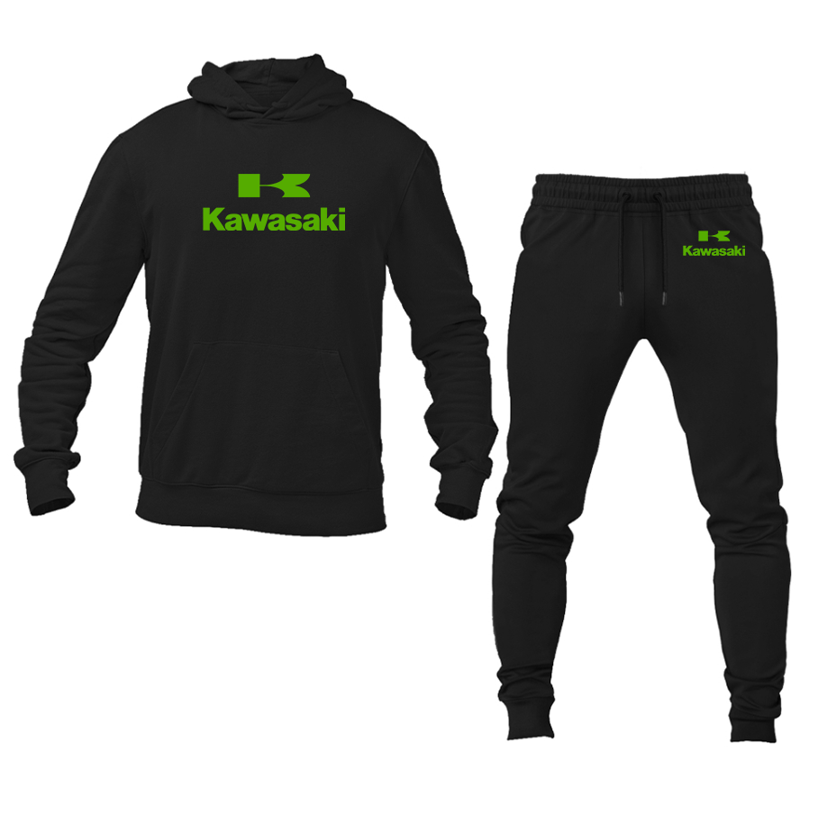 Men's Kawasaki Bike Motorcycle Hoodie and Joggers Set