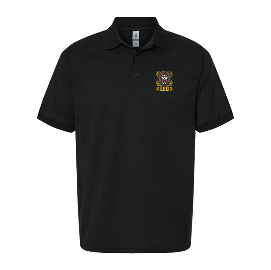 Men's Leo Zodiac Sign Dry Blend Polo