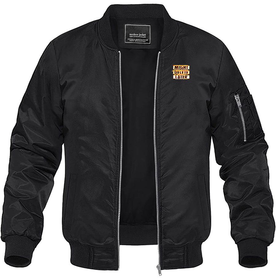 Men's Might Delete Later J Cole Lightweight Bomber Jacket Windbreaker Softshell Varsity Jacket