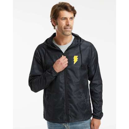 Men's Black Adam Independent Trading Co Lightweight Windbreaker Full-Zip Jacket