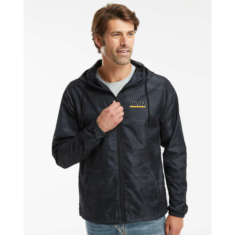 Men's Hertz Independent Trading Co Lightweight Windbreaker Full-Zip Jacket