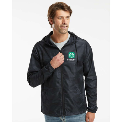 Men's ChatGPT Independent Trading Co Lightweight Windbreaker Full-Zip Jacket