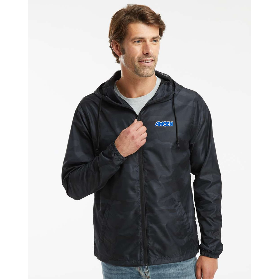 Men's Amgen Independent Trading Co Lightweight Windbreaker Full-Zip Jacket