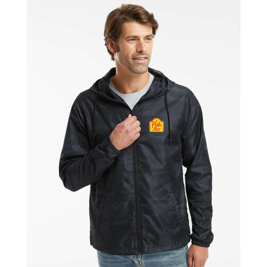 Men's El Pollo Loco  Independent Trading Co Lightweight Windbreaker Full-Zip Jacket