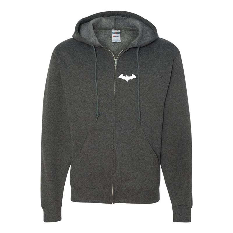 Men's Batman JERZEES NuBlend Full Zip Hooded Sweatshirt