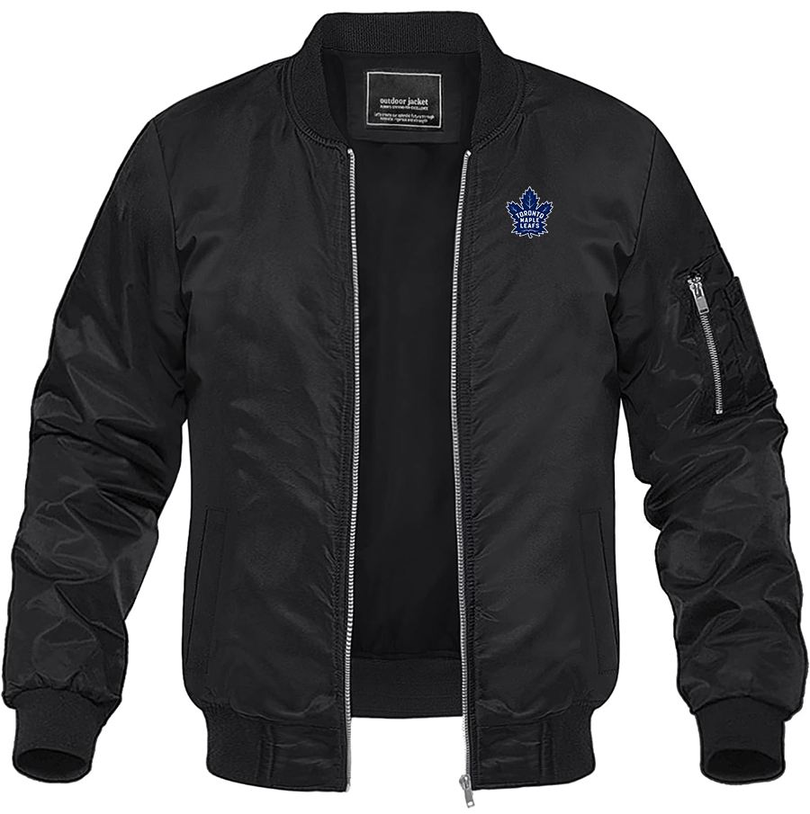 Men's NHL - Toronto Maple Leaf Lightweight Bomber Jacket Windbreaker Softshell Varsity Jacket