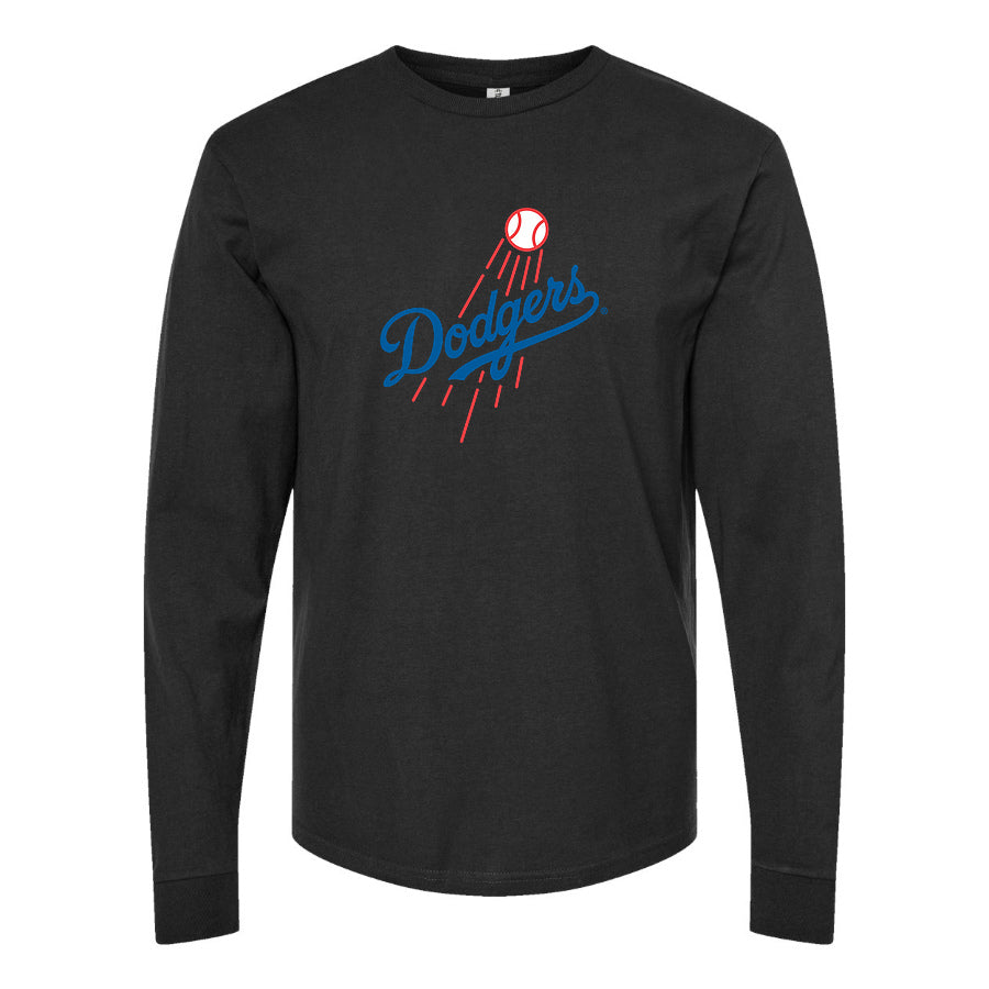 Men's Los Angeles Dodgers Long sleeves Cotton Blend T-Shirt