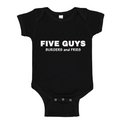Five Guys Baby Romper Onesie