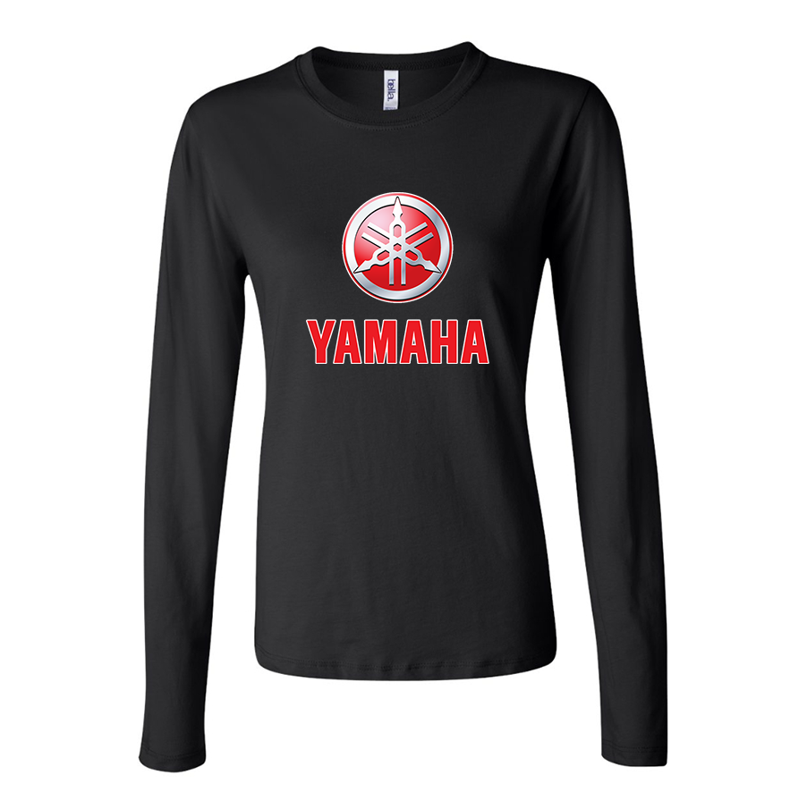 Women's Yamaha Bike Motorcycle Long Sleeve T-Shirt