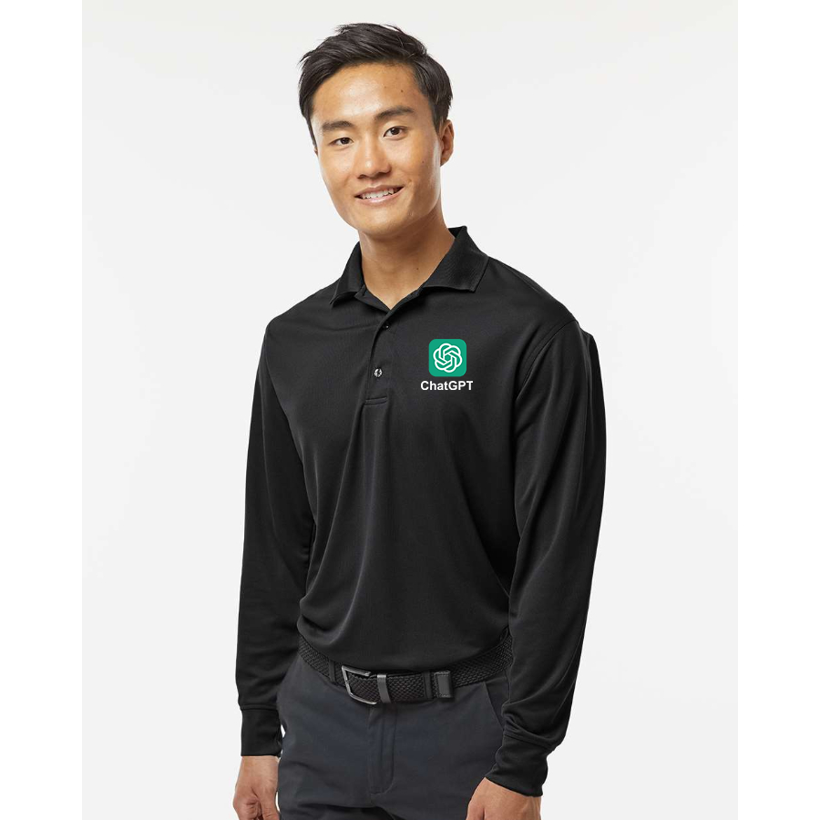 Men's ChatGPT Paragon Prescott Long Sleeve Polo