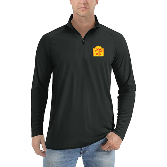 Men's El Pollo Loco Lightweight Quarter-Zip Athletic Shirt Long Sleeve Performance Wear