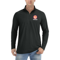 Men's Popeyes Louisiana Kitchen  Lightweight Quarter-Zip Athletic Shirt Long Sleeve Performance Wear