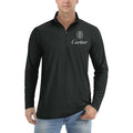 Men's Cartier Lightweight Quarter-Zip Athletic Shirt Long Sleeve Performance Wear