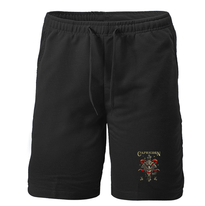 Men's Capricorn Zodiac Athletic Fleece Shorts