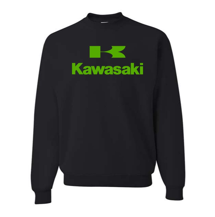 Men's Kawasaki Bike Motorcycle Crewneck Sweatshirt