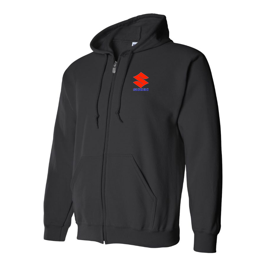 Men's Suzuki Bike Motorcycle Zipper Hoodie