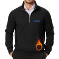 Men's Cinnabon JMIERR Quarter Zip Pullover Heavy Sweatshirts Warm Fleece Sweatshirt Polo